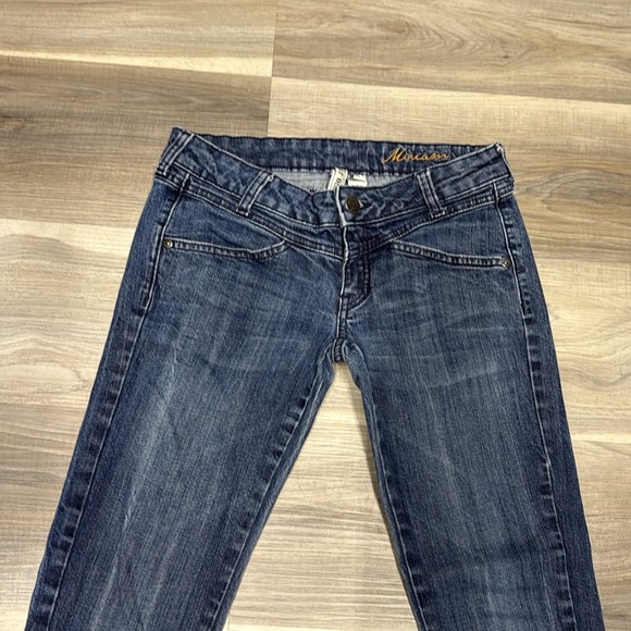 Mango Women's Dark Blue Denim low rise skinny size 4 jeans - Picture 5 of 9